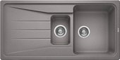 Кухонная мойка оборачиваемая с крылом, гранит, алюметаллик Blanco SONA 6 S 519854