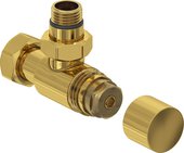 Вентиль Сунержа угловой под шестигранник G1/2"НРxG3/4"НГ, глянцевое золото 03-1404-1234