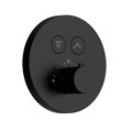 Комплект для душа AQUAme, встраиваемый, термостат, чёрный матовый AQM8401MB