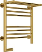 Полотенцесушитель электрический Сунержа Богема 2.0, с полкой, 500x400, МЭМ слева, золото 03-5206-5040