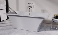 Ванна Astra-Form Лотус 185x85, прямоугольная, отдельностоящая, литьевой мрамор 01010036