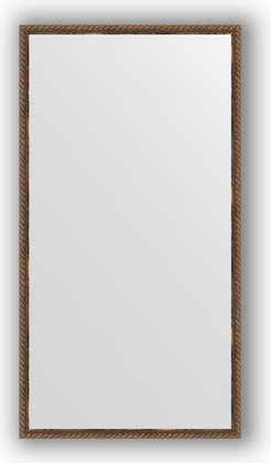 Зеркало Evoform Definite 580x1080 в багетной раме 26мм, витая бронза BY 1077