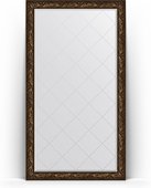 Зеркало Evoform Exclusive-G Floor 1140x2030 пристенное напольное, с гравировкой, в багетной раме 99мм, византия бронза BY 6366
