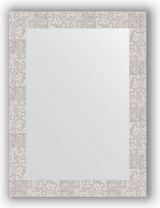 Зеркало Evoform Definite 560x760 в багетной раме 70мм, соты алюминий BY 3051