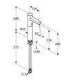 Смеситель для раковины Kludi Zenta E электронный, 6V, хром 3810605