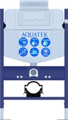 Инсталляция для подвесного унитаза Aquatek, с верхней кнопкой смыва, без клавиши смыва INS-0000018