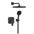 Душевая система Grohe Cubeo Tempesta 250 Cube, смеситель встроенный, верхний душ, ручной душ, матовый чёрный 1053362430