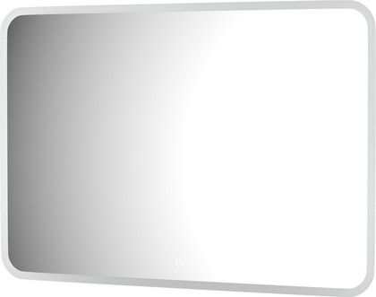 Зеркало с матированием и LED-подсветкой Defesto, 32W, 100x70см, сенсорный выключатель, тёплый белый свет DF 3819SH