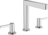 Смеситель для раковины Hansgrohe Finoris 160 на 3 отверстия, Push-Open, хром 76034000