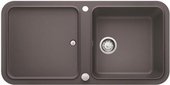 Кухонная мойка оборачиваемая с крылом, с клапаном-автоматом, гранит, тёмная скала Blanco Yova XL 6S 519584
