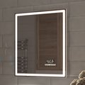 Зеркало Vigo Geometry Media Voice 600x700 LED-подсветка, подогрев, голосовое управление, Bluetooth, дата, время 044