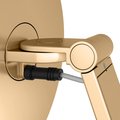 Косметическое зеркало Keuco iLook_move, подсветка, круглое, выключатель, увеличение х5, латунь шлифованная 17612 259004