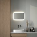 Зеркало с матированием и LED-подсветкой Defesto, 17W, 60x40см, ИК-выключатель, нейтральный белый свет DF 3802RH