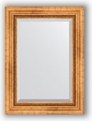 Зеркало Evoform Exclusive 560x760 с фацетом, в багетной раме 88мм, римское золото BY 3386