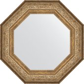 Зеркало Evoform Octagon 650x650 в багетной раме 109мм, виньетка античная бронза BY 7384