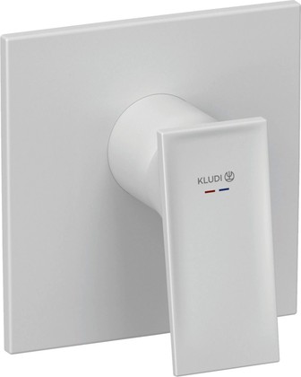 Смеситель для душа Kludi Decus встраиваемый, SLIM.BOX, белый матовый 547555375