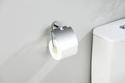 Держатель туалетной бумаги Aquatek Оберон с крышкой, хром AQ4209CR