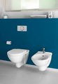 Унитаз подвесной Villeroy & Boch O.novo, безободковый, сидение Soft Close, Альпийский белый CeramicPlus 5660HRR1