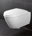 Сиденье с крышкой для унитаза Villeroy & Boch Subway 2.0, с функцией автоматического опускания (SoftClosing), со снимаемым сиденьем (QuickRelease), Альпийский белый 9M68S101