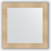 Зеркало Evoform Definite 800x800 в багетной раме 90мм, золотые дюны BY 3245