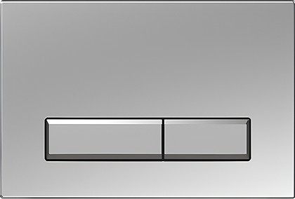 Панель смыва Aquatek Slim, клавиши прямоугольные, хром глянцевый KDI-0000023