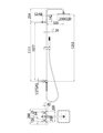 Душевая стойка Bossini Cosmo 230x230, смеситель, хром L10174.030