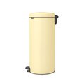 Мусорный бак с педалью Brabantia NewIcon 30л, ванильно-жёлтый 233845