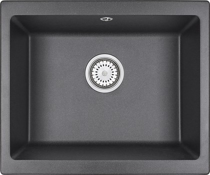 Кухонная мойка Granula 5551, 555x460, универсальный монтаж, кварц, Графит 5551, ГРАФИТ