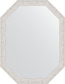 Зеркало Evoform Polygon 530x680 в багетной раме 46мм, чеканка белая BY 7002