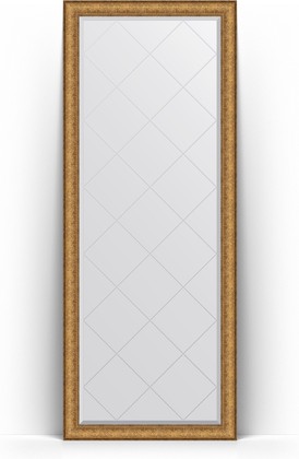 Зеркало Evoform Exclusive-G Floor 790x1980 пристенное напольное, с гравировкой, в багетной раме 73мм, медный эльдорадо BY 6306