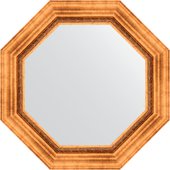 Зеркало Evoform Octagon 610x610 в багетной раме 88мм, римское золото BY 7340
