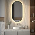 Зеркало с окантовкой Defesto Aura 60x120, LED подсветка, сенсорный выключатель, тёплый белый свет DF 2936S