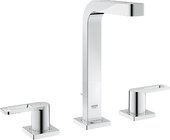 Смеситель двухзахватный на 3 отверстия для раковины, хром Grohe QUADRA 20307000