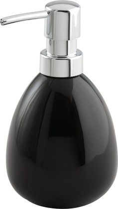 Дозатор для жидкого мыла Wenko Polaris настольный, керамика, чёрный 17843100
