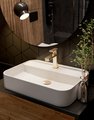 Смеситель для раковины AQUAme Parma, шлифованное золото AQM6610BG