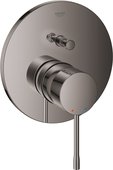 Смеситель для душа Grohe Essence скрытого монтажа, на 2 потребителя, тёмный графит глянцевый 24167A01