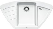 Кухонная мойка Blanco Zia 9E, крыло слева, гранит, белый 514758