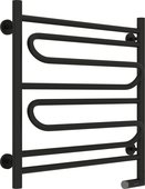 Полотенцесушитель электрический Сунержа Элегия 2.0 600x600, МЭМ правый, чёрный матовый 31-5219-6060