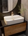 Смеситель для раковины AQUAme Parma, шлифованное золото AQM6610BG