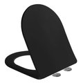 Крышка-сиденье Aquatek AQ5026-MB Soft-close, быстросъёмное, тонкое, чёрный