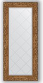 Зеркало Evoform Exclusive-G 550x1250 с гравировкой, в багетной раме 85мм, виньетка бронзовая BY 4056