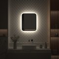 Зеркало с окантовкой Defesto Aura 50x60, LED подсветка, без выключателя, нейтральный белый свет DF 2963