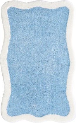 Коврик для ванной Grund Tutti, 60x100см, полиакрил, голубой 2571.16.4272
