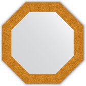 Зеркало Evoform Octagon 766x766 в багетной раме 90мм, чеканка золотая BY 3801