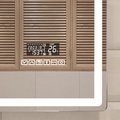Зеркало Vigo Geometry Media Voice 700x700 LED-подсветка, подогрев, голосовое управление, Bluetooth, дата, время 046