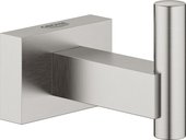 Крючок для ванной Grohe Essentials Cube, одинарный, Supersteel Infinity суперсталь 40511DC1