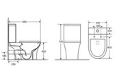 Унитаз напольный Aquatek Optima 650x340x770, комплект (чаша, бачок, сиденье) AQ4412-00