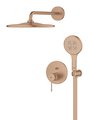 Набор для душа скрытого монтажа Grohe Essence Rainshower Mono 310, смеситель, верхний и ручной душ, тёплый закат матовый 25287DL0