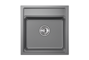Кухонная мойка Granula Kitchen Space KS-5002, 500x510, накладная, кварц, Алюминиум 5002, АЛЮМИНИУМ