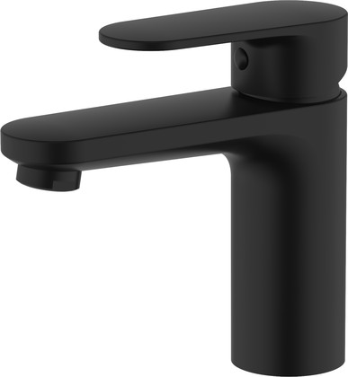 Смеситель для раковины Aquatek Ника, без донного клапана, матовый чёрный AQ1810MB